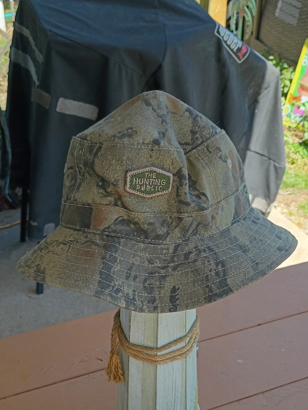 The Hunting Public Camo Bucket Hat.